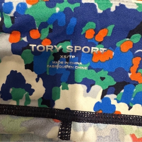 Tory Sport Printed Chevron 7/8 Leggings Size XS - Picture 7 of 8